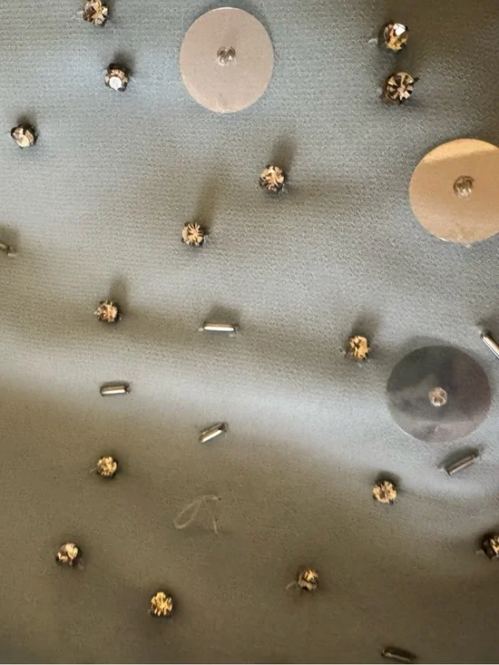 Oh Polly Strapless Embellished Light Blue Two-Piece Gown - Picture 8 of 16